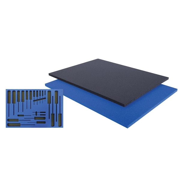 Tool Box Foam Insert 20in x 40in 1/2 Inch Thick Black